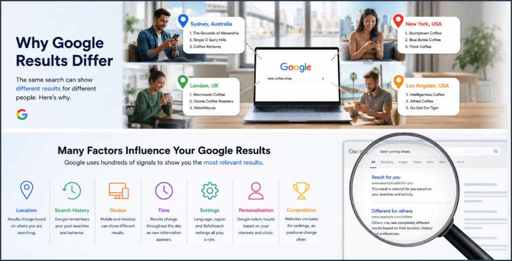 Why Google Results Differ 1