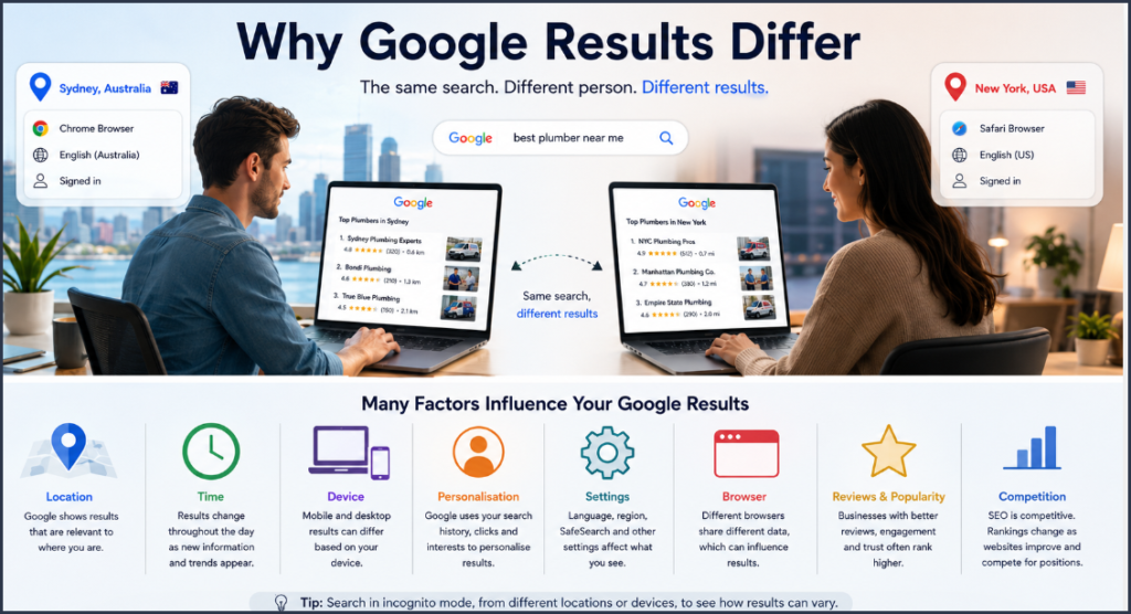 Why Google Results Differ 2